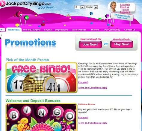 jackpot city bingo